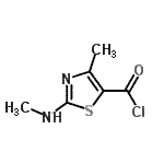 CAS#: 162651-13-0， 4-Methyl-2-(Methylamino)-1,3-Thiazole-5-Carbonyl Chloride