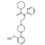 CAS#: 162760-96-5， N-{2-[4-(2-Methoxyphenyl)-1-Piperazinyl]Ethyl}-N-(2-Pyridinyl)Cyclohexanecarboxamide