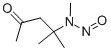 CAS 登录号：16339-21-2， 4-甲基-4-(甲基亚硝基氨基)-2-戊酮