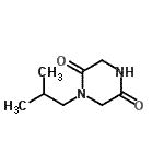 CAS#: 16350-84-8， 1-Isobutyl-2,5-Piperazinedione