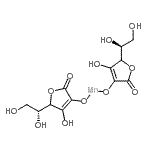 CAS#: 16351-10-3， Manganese(2+) 5-[(1R)-1,2-Dihydroxyethyl]-4-Hydroxy-2-Oxo-2,5-Dihydro-3-Furanolate 5-[(1S)-1,2-Dihydroxyethyl]-4-Hydroxy-2-Oxo-2,5-Dihydro-3-Furanolate (1:1:1)