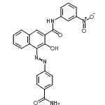 CAS#: 163879-74-1， 4-[(4-Carbamoylphenyl)Diazenyl]-3-Hydroxy-N-(3-Nitrophenyl)-2-Naphthamide