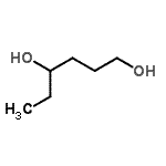 structure of CAS# 16432-53-4, 1,4-Hexanediol