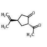 CAS 登录号：165067-79-8， (2S,4R)-2-乙酰基-4-异丙烯基环戊酮