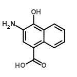 CAS#: 165185-23-9， 3-Amino-4-Hydroxy-1-Naphthoic Acid