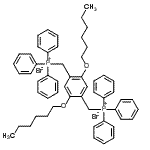 CAS#: 165377-28-6， {[2,5-Bis(Hexyloxy)-1,4-Phenylene]Bis(Methylene)}Bis(Triphenylphosphonium) Dibromide