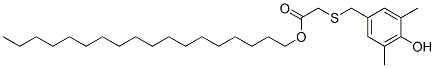 CAS 登录号：16545-53-2， 十八烷基[[(4-羟基-3,5-二甲基苯基)甲基]硫代]乙酸酯