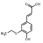 CAS#: 16555-66-1， (2E)-3-(3-Ethoxy-4-Hydroxyphenyl)Acrylic Acid