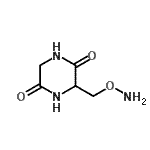 CAS 登录号：16561-95-8， 3-[(氨基氧基)甲基]-2,5-哌嗪二酮
