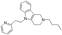 CAS#: 16566-81-7， 2,3,4,5-Tetrahydro-2-Butyl-5-[2-(2-Pyridyl)Ethyl]-1H-Pyrido[4,3-b]Indole