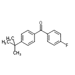 structure of CAS# 16574-58-6, (4-Fluorophenyl)[4-(2-Methyl-2-Propanyl)Phenyl]Methanone;4-tert-Butyl-4'-fluorobenzophenone