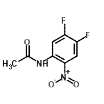 structure of CAS# 1662-21-1, N-(4,5-Difluoro-2-Nitrophenyl)Acetamide;ZINC04348056