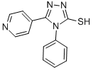 structure of CAS# 16629-40-6, 4-Phenyl-5-Pyridin-4-Yl-4H-[1,2,4]Triazole-3-Thiol;4-Phenyl-5-(4-Pyridyl)-2H-1,2,4-Triazole-3-Thione;Zinc00158847;Bim-0025195.P001