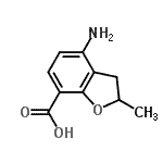 CAS#: 166743-21-1， 4-Amino-2-Methyl-2,3-Dihydro-1-Benzofuran-7-Carboxylic Acid