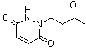 structure of CAS# 16705-12-7, 1-(3-Oxobutyl)-1,2-Dihydro-3,6-Pyridazinedione;2,3-Dihydro-6-hydroxy-3-oxo-2-(3-oxobutyl)pyridazine;6-hydroxy-2-(3-oxobutyl)-2-hydropyridazin-3-one;6-Hydroxy-2-(3-oxobutyl)-3(2H)-pyridazinone
