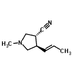 CAS#: 167074-93-3， (3R,4R)-1-Methyl-4-[(1E)-1-Propen-1-Yl]-3-Pyrrolidinecarbonitrile