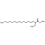 structure of CAS# 16725-36-3, Methyl 2-Methoxyhexadecanoate;M-3553;methyl 2-methoxyhexadecanoate