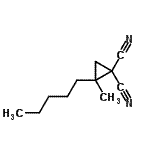 CAS#: 16738-90-2， 2-Methyl-2-Pentyl-1,1-Cyclopropanedicarbonitrile