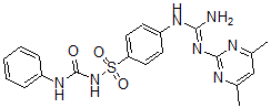 CAS#: 167425-64-1， 1-[4-[[N'-(4,6-Dimethylpyrimidin-2-Yl)Carbamimidoyl]Amino]Phenyl]Sulfonyl-3-Phenylurea