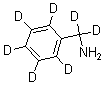 结构式 CAS# 167750-79-0, 苯-D5-甲烷-D2-胺
