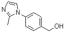 结构式 CAS# 167758-58-9, 4-(2-甲基-1H-咪唑-1-基)-苯甲醇