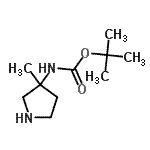 CAS#: 167888-17-7， 2-Methyl-2-Propanyl (3-Methyl-3-Pyrrolidinyl)Carbamate
