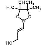 结构式 CAS# 167896-48-2, (2E)-3-(4,4,5,5-四甲基-1,3,2-二氧杂环戊硼烷-2-基)-2-丙烯-1-醇