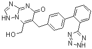 CAS#: 168153-00-2， 7-(Hydroxymethyl)-6-[[2'-(2H-Tetrazol-5-Yl)[1,1'-Biphenyl]-4-Yl]Methyl]-[1,2,4]Triazolo[1,5-a]Pyrimidin-5(1H)-One