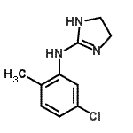 CAS 登录号：16822-85-8， N-(5-氯-2-甲基苯基)-4,5-二氢-1H-咪唑-2-胺