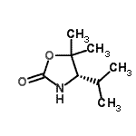 structure of CAS# 168297-86-7, (4S)-4-Isopropyl-5,5-Dimethyl-1,3-Oxazolidin-2-One;(S)-(−)-4-Isopropyl-5,5-dimethyl-2-oxazolidinone;(S)-4-isopropyl-5,5-dimethyloxazolidin-2-one;4-(S)-iso-propyl-5,5-dimethyloxazolidin-2-one