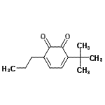 CAS#: 168331-79-1， 3-(2-Methyl-2-Propanyl)-6-Propyl-1,2-Benzoquinone
