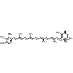 CAS#: 16840-70-3， (6E,8E,10E,12E,14E,16E,18E,20E,22E,24E)-2-Methoxy-2,6,10,14,19,23-Hexamethyl-25-(2,3,4-Trimethylphenyl)Pentacosa-6,8,10,12,14,16,18,20,22,24-Decaen-5-One