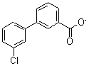 structure of CAS# 168619-06-5, 3-(3-Chlorophenyl)Benzoate;Zinc02574061