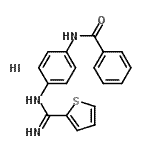 CAS#: 168896-11-5， N-{4-[(2-Thienylcarbonoimidoyl)amino]phenyl}benzamide hydroiodide (1:1)