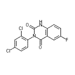 CAS#: 168900-02-5， 3-(2,4-Dichlorophenyl)-6-Fluoro-2,4(1H,3H)-Quinazolinedione