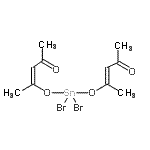 structure of CAS# 16894-10-3, (3Z,3'E)-4,4'-[(Dibromostannanediyl)Bis(Oxy)]Bis(3-Penten-2-One);TIN BIS DIBROMIDE