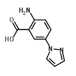 CAS#: 169045-03-8， 2-Amino-5-(1H-Pyrazol-1-Yl)Benzoic Acid
