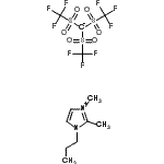 structure of CAS# 169051-77-8, 2,3-Dimethyl-1-Propyl-1H-Imidazol-3-Ium Tris[(Trifluoromethyl)Sulfonyl]Methanide;1,2-Dimet<wbr>hyl-3-pro<wbr>pylimidaz<wbr>olium tri<wbr>s(trifluo<wbr>romethyls<wbr>ulfonyl)m<wbr>ethide;12-DIMETHYL-3-PROPYLIMIDAZOLIUMTRIS(TRI;DMPIMe