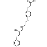 CAS 登录号：1692-26-8， (4-{2-[(2-羟基-3-苯氧基丙基)氨基]乙氧基}苯氧基)乙酸