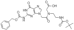 CAS#: 169287-77-8， N-[2-[1,6-Dihydro-6-Oxo-2-[[(Phenylmethoxy)Carbonyl]Amino]-9H-Purin-9-Yl]Acetyl]-N-[2-[[(1,1-Dimethylethoxy)Carbonyl]Amino]Ethyl]-Glycine