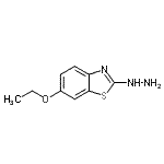 structure of CAS# 16942-73-7, 6-Ethoxy-2-Hydrazino-1,3-Benzothiazole;(6-Ethoxy-benzothiazol-2-yl)-hydrazine;(Z)-6-ethoxy-2-hydrazono-2,3-dihydrobenzo[d]thiazole;6-Ethoxy-2-benzothiazolehydrazine