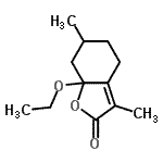 CAS#: 169543-38-8， 7A-Ethoxy-3,6-Dimethyl-5,6,7,7A-Tetrahydro-1-Benzofuran-2(4H)-One