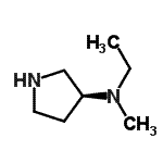 CAS#: 169750-78-1， (3S)-N-Ethyl-N-Methyl-3-Pyrrolidinamine