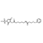 structure of CAS# 169751-10-4, 2,5-Dioxo-1-[(6-{[3-(2-Pyridinyldisulfanyl)Propanoyl]Amino}Hexanoyl)Oxy]-3-Pyrrolidinesulfonic Acid;Sulpho NHS LC SPDP;Sulphosuc<wbr>cinimidyl<wbr> 6-[3-(2-<wbr>pyridyldi<wbr>thio)prop<wbr>ionamido]<wbr>hexanoate