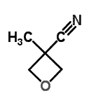 structure of CAS# 170128-14-0, 3-Methyl-3-Oxetanecarbonitrile;3-Methyl-3-oxetancarbonitril;3-Methyl-3-oxetanecarbonitrile;3-Méthyl-3-oxétanecarbonitrile
