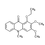 CAS#: 17014-45-8， 1-Ethoxy-2,3-Dimethoxy-10-Methyl-9(10H)-Acridinone