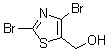 structure of CAS# 170232-68-5, 2,4-Dibromo-5-Thiazolemethanol;(Dibromo-1,3-Thiazol-5-Yl)Methanol;2,4-Dibromothiazole-5-Methanol