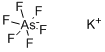 structure of CAS# 17029-22-0, Potassium hexafluoroarsenate;Arsenate(1-), Hexafluoro-, Potassium;Caswell No. 692B