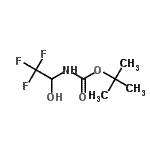 structure of CAS# 17049-74-0, 2-Methyl-2-Propanyl (2,2,2-Trifluoro-1-Hydroxyethyl)Carbamate;tert-Butyl 2,2,2-trifluoro-1-hydroxyethylcarbamate;tert-Butyl 2,2,2-trifluoro-1-hydroxyethylcarbamate #;tert-Butyl N-(1-hydroxy-2,2,2-trifluoroethyl)carbamate