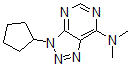 CAS#: 17050-86-1， 3-Cyclopentyl-N,N-dimethyl-7-triazolo[4,5-e]pyrimidinamine